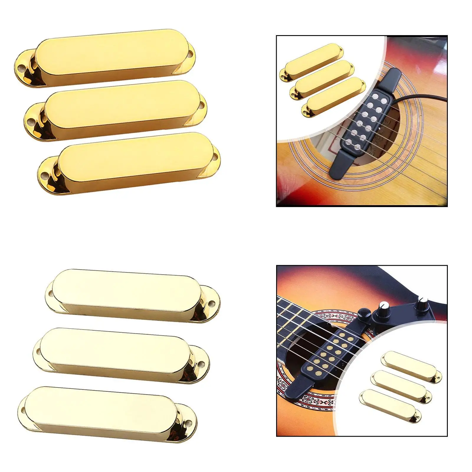 ABS Protective Pickup Cover Sealed Single Coil Electric Guitar Parts for Guitars Guitar Accessories and DIY Projects