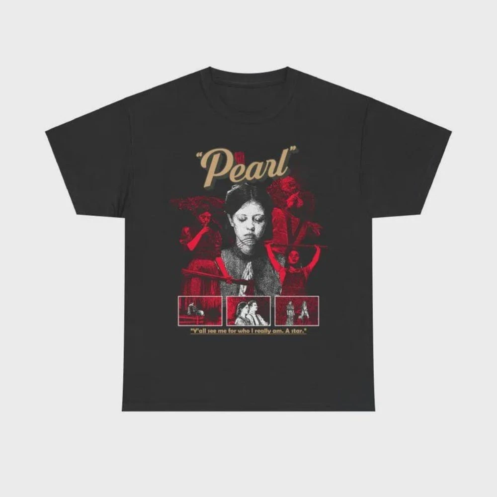 Pearl TShirt Halloween Horror Shirt Scary Movie Tee Modern Horror Culture Enthusiasts Gift T-shirt Men Women Fashion Gothic Tops