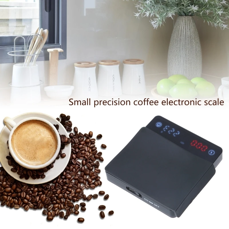 Rechargeable Espresso Scale 0.1g Accurate Scale for Espresso Pour-Over Coffee Dropshipping