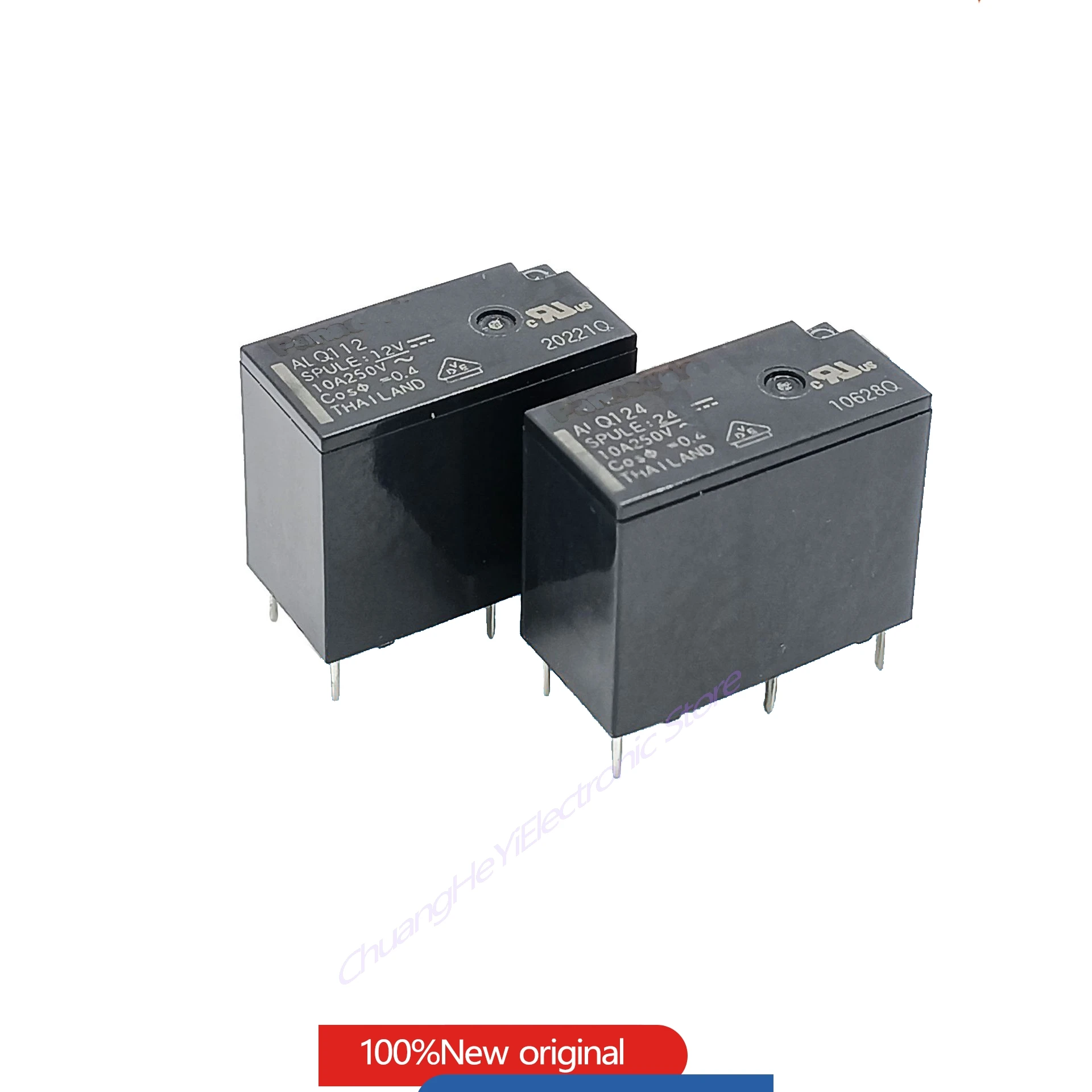 

5Pcs/Lot New Original Relay ALQ105 ALQ112 ALQ124 Replaceable JQ1P-5V-F JQ1P-12V-F JQ1P-24V-F 10A 5PIN