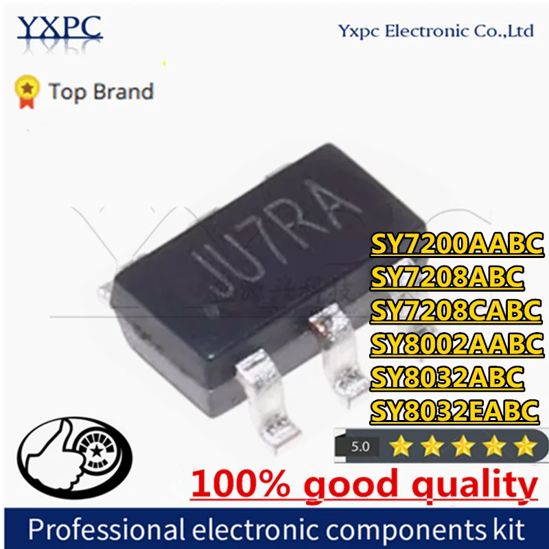 10pcs SY7200AABC SY7200 HY SY7208ABC SY7208 CA SY7208CABC JU SY8002AABC KG SY8002 KGSY8032ABC FK SY8032EABC MB SOT23-6 Chips