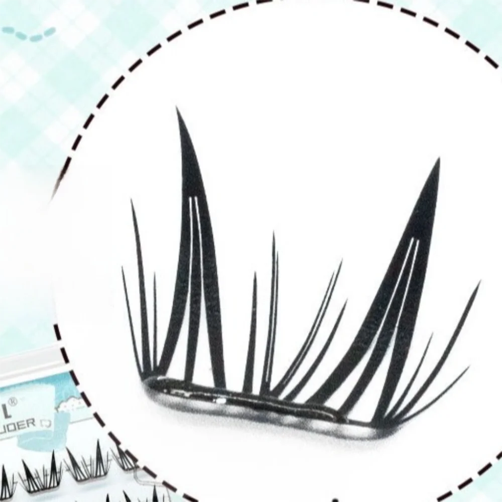 新しいふわふわの接着剤不要つけまつげ、自然なカール、自己粘着まつげクラスター、マンガアイ、簡単なアプリケーションつけまつげ、毎日着用