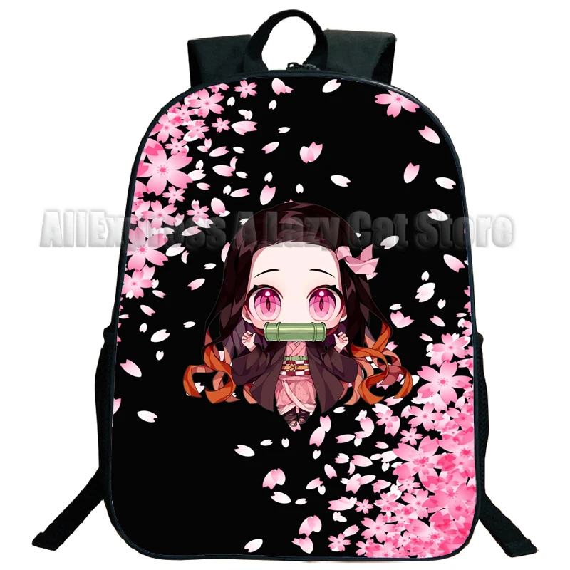 Demon Slayer Kimetsu No Yaiba Backpack for Girls Boys Kamado Nezuko Travel Rucksack Anime Teens School Knapsack