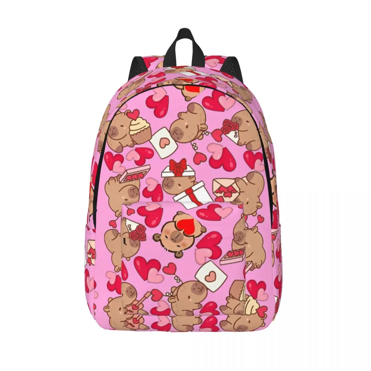 

Милый рюкзак с мультяшным принтом капибары, университетские рюкзаки, студенческие школьные сумки Kawaii, большой рюкзак высокого качества