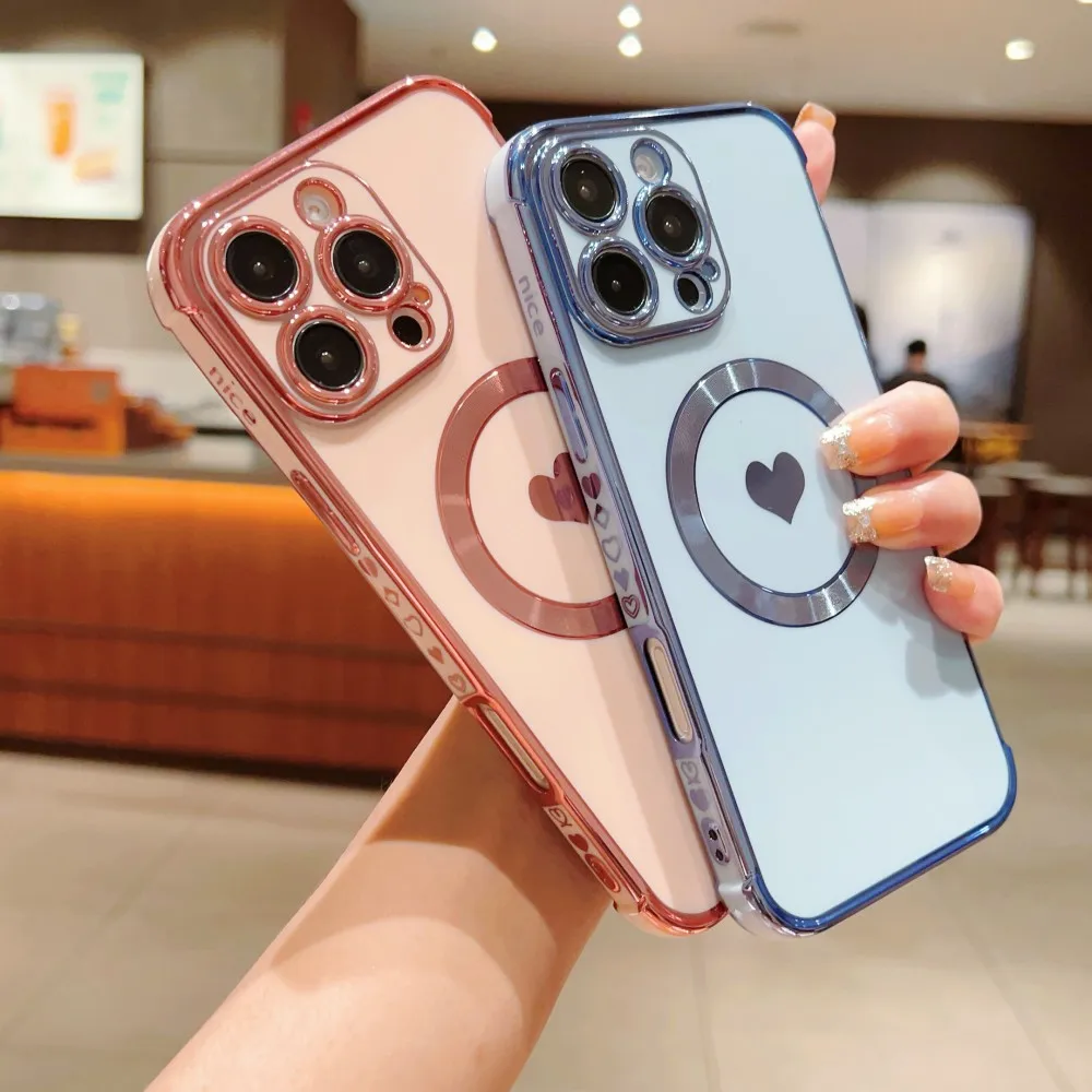 الجانب القلب تصفيح جراب هاتف آيفون 17 الهواء 16 15 14 زائد 13 12 برو ماكس 16e 17Air 16Pro ماكس غطاء عدسة للصدمات الوفير #2