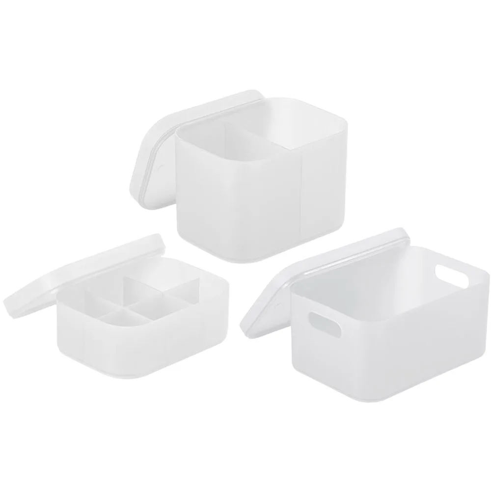 

3-х шт. органайзер для макияжа, ящик для хранения, держатели для ухода за кожей и контейнер-органайзеры