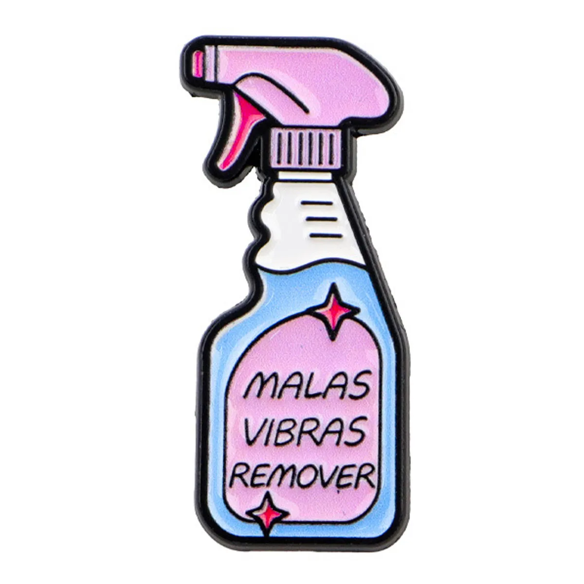 Enamel Pins MALAS VIBRAS REMOVER Lapel Pins Badge on Backpack Clothing Accessories Animal Jewelry Birthday Gifts DIY Decorations