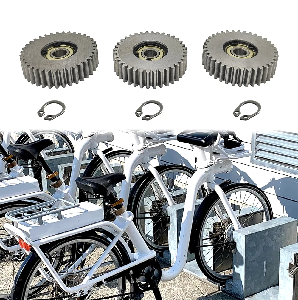 3 Buah Roda Gigi Baja E-bike 36T Roda Gigi Motor Planet 47.5X12Mm Roda Gigi Logam Skuter Listrik Roda Gigi Transmisi Daya