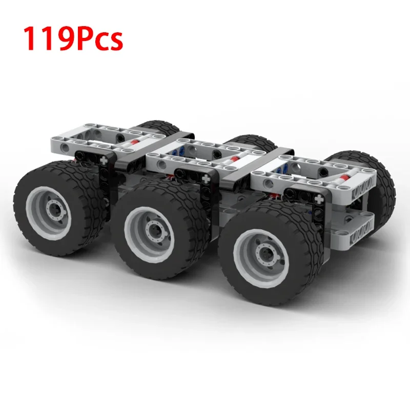 NIEUWE Suspension Trailer As 1:21 Schaal fit voor Sleepwagen Chassys Bouwstenen DIY Technische Montage Bricks Kinderen Speelgoed Gift
