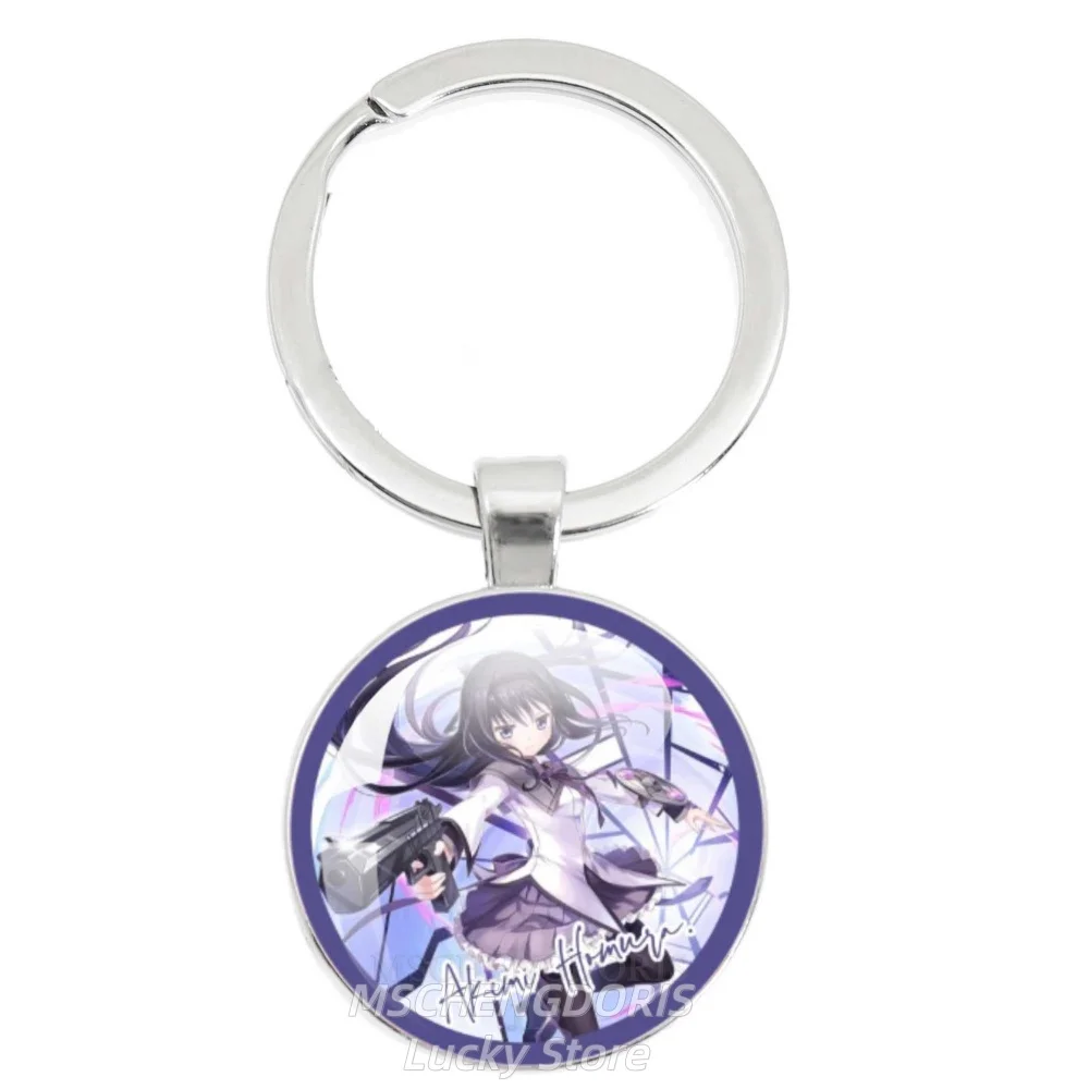 Puella Magi Madoka Magica Anime Keychain - Kaname Akemi Homura Miki Sayaka Tomoe Mami Kyoko Fans Charms Jewelry Gifts