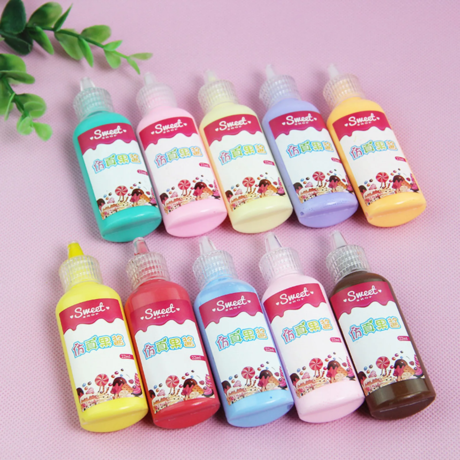22ml Resin DIY Cream Fake Whipped Clay Glue Gel Mobile Shell DIY Craft Soft Clay Decoration Imitation Jam Mosaic Making