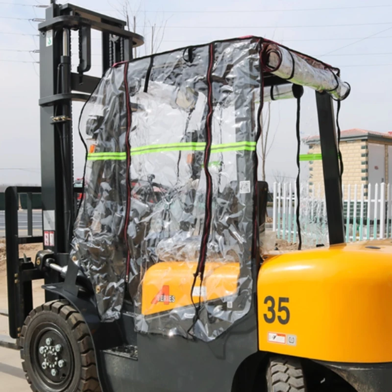

Forklift Rain Cover Car Clothing Thickened Rain Curtain Windshield Awning Suitable Shade