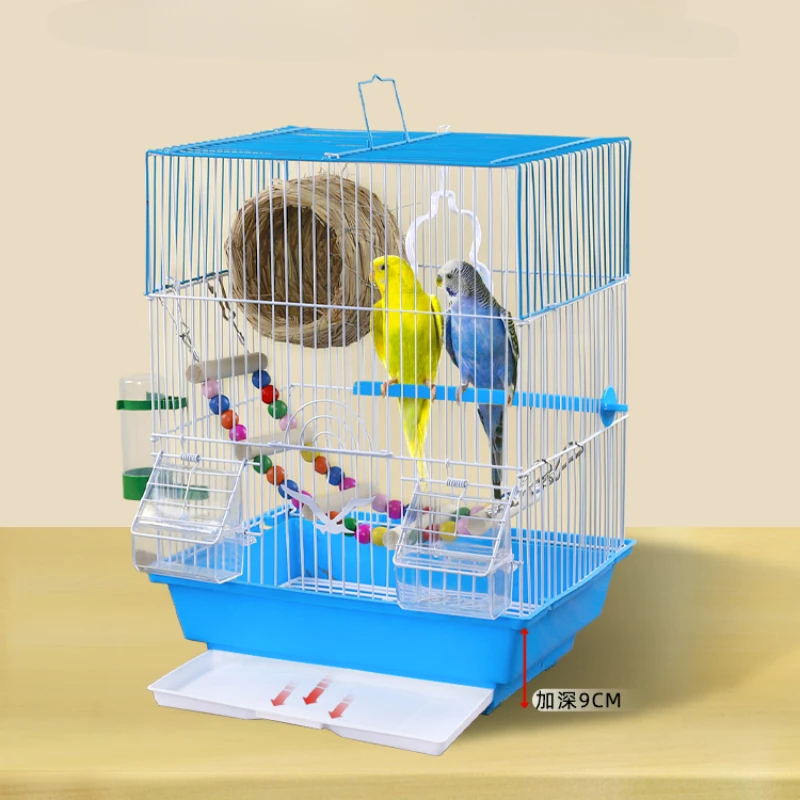 

Portable Carrier Bird Cages Budgie Metal Special Park Breeding Bird Cages Canary Household Jaula Pajaro Birds Supplies WZ50BC