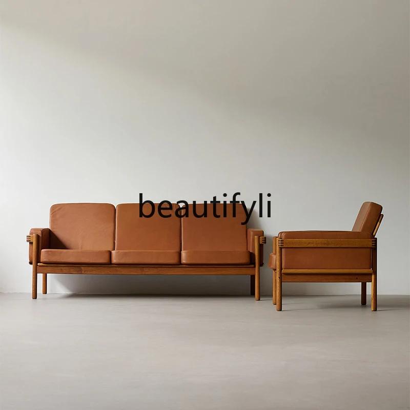

Sofa chair tenon and tenon log solid wood cherry wood art