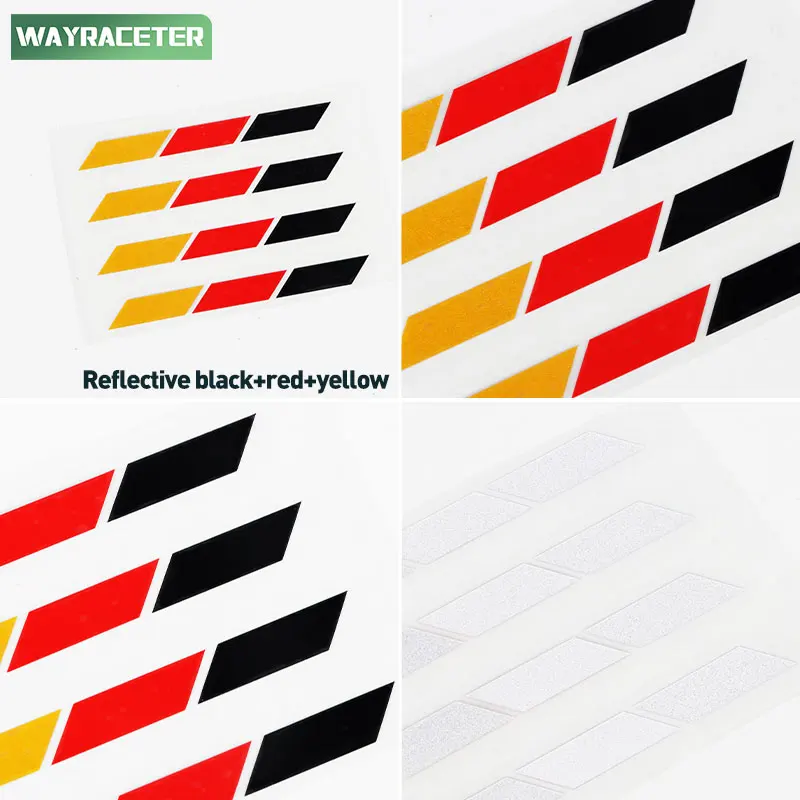8 Pcs German Flag Tri Color Decal Rearview Mirror B Pillar Sticker For Volkswagen Tiguan VW MK2 5N R Line 2024 Accessories