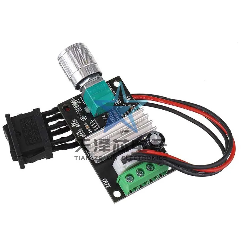 Nuevo producto Regulador de velocidad del motor Pwm Dc 6V12V24V 3A Interruptor de velocidad hacia adelante y hacia atrás con función de interruptor