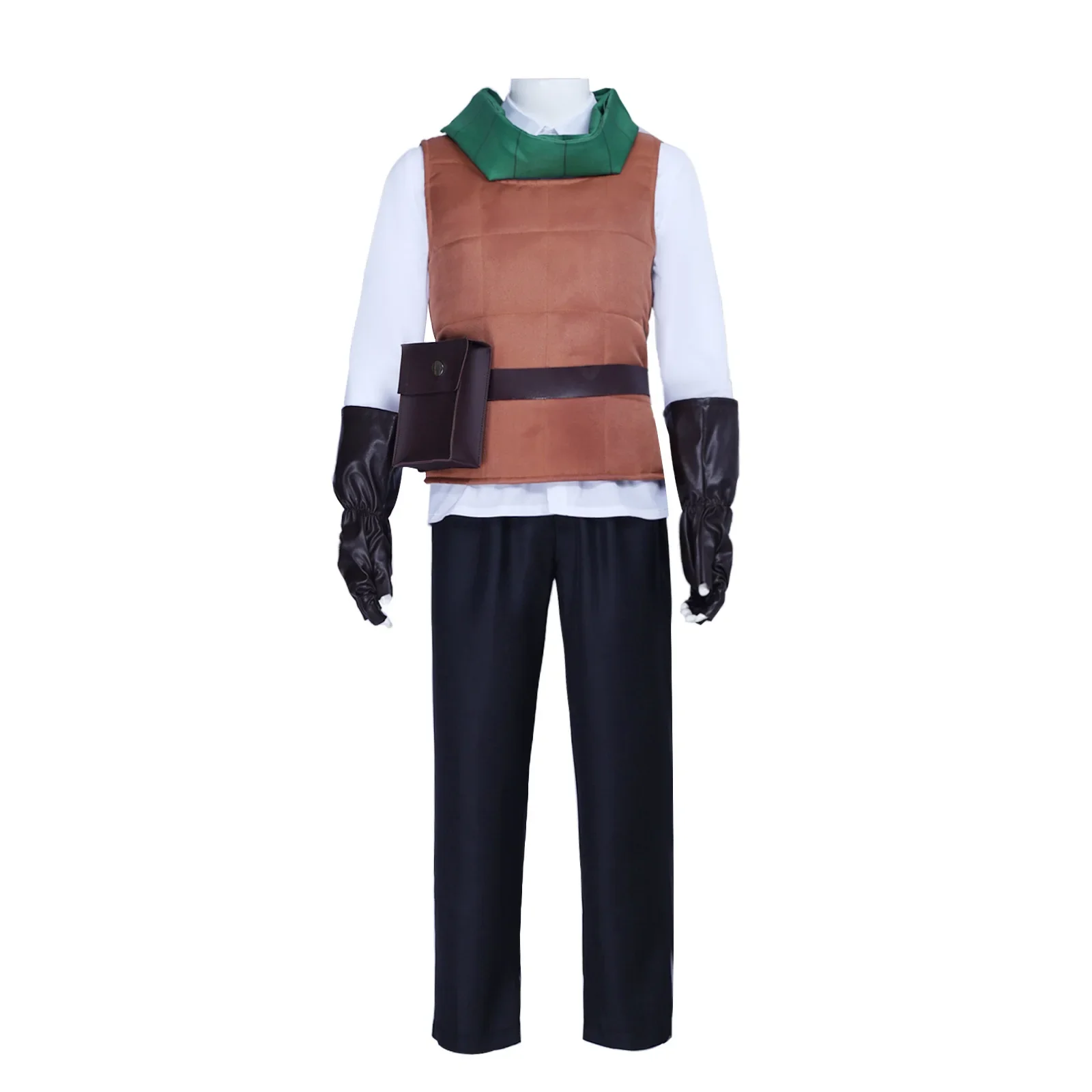 

HOLOUN Delicious Dungeons Meshi Anime Chilchuck Tims Cosplay Costume Wig Vest Shirt Pants Belt Scarf Pouch Halloween Christmas