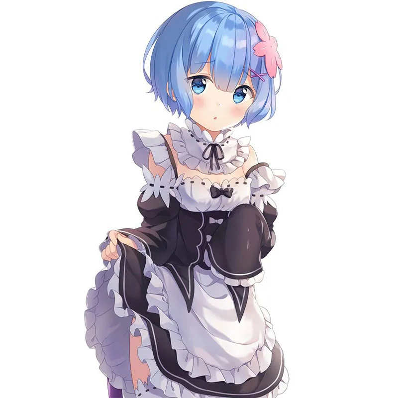 Rem Ram Maid Cosplay  World Anime Maid Re;Zero INFINITY Cosplay Dress White And Black Girl Women Custom Made