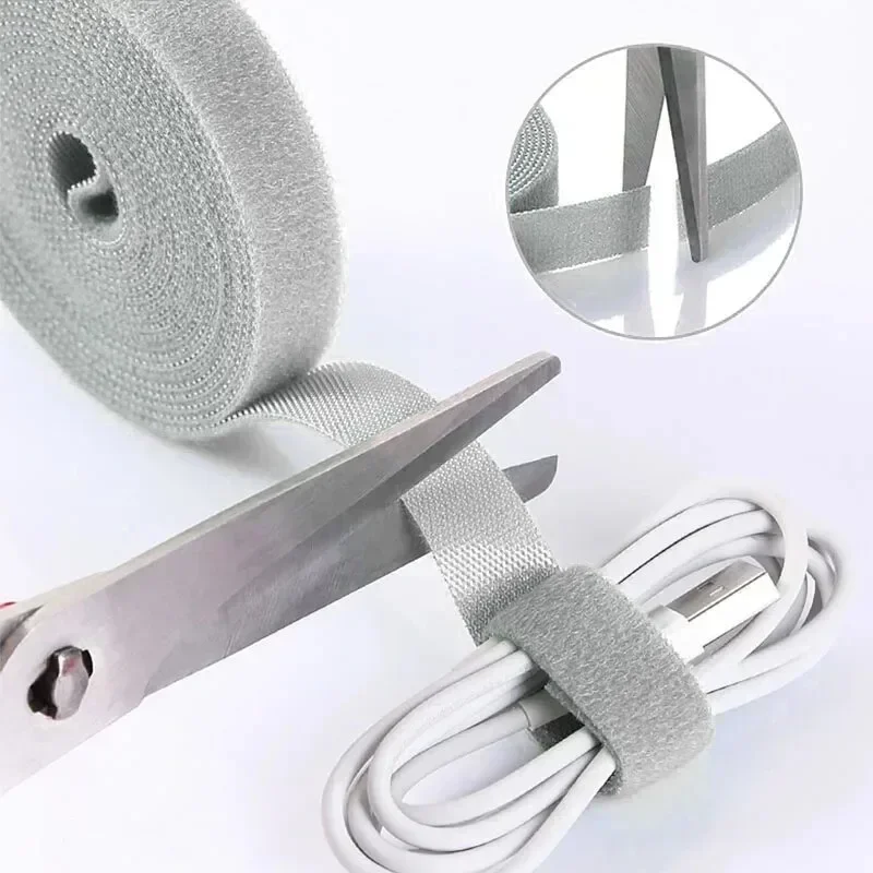 

Нейлоновая лента для организации кабелей 1/3/5 м, защита для проводов наушников и мышей, органайзер для USB-кабелей, намотчик проводов, аксессуары для кабелей передачи данных