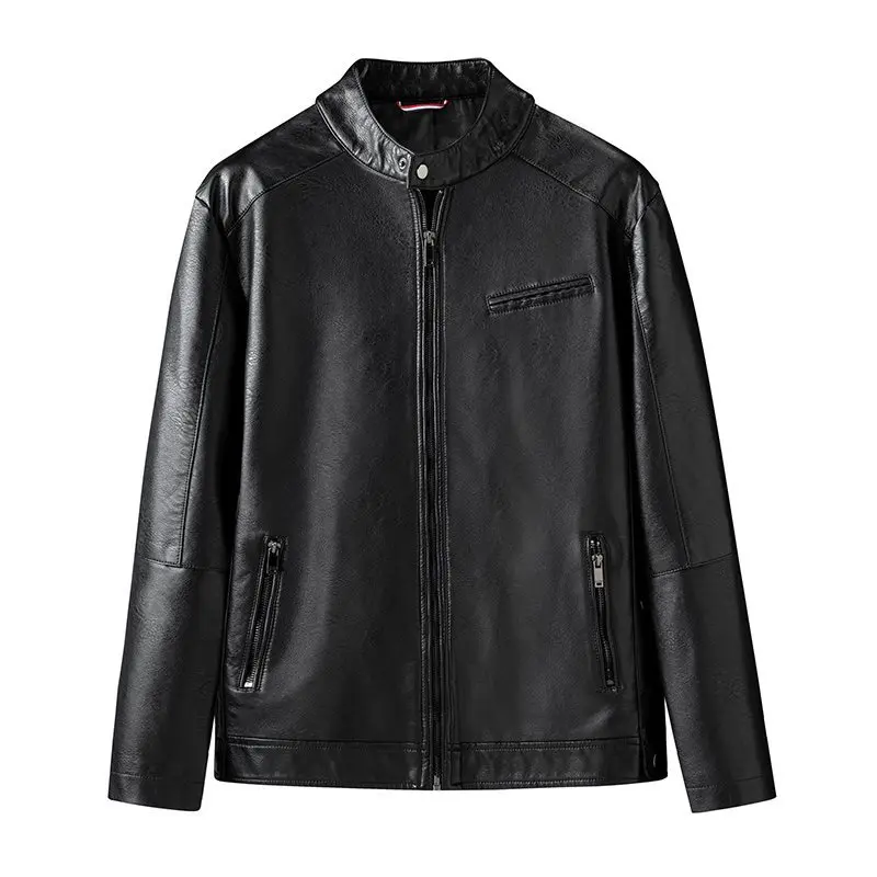 

Spring New Arrival Casual Stand Collar Leather Jaet Busin Sle Thi Synthetic Leather Women's Faion Outerwear