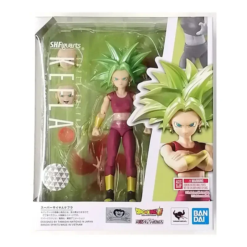 En Stock BANDAI Original S.H.Figuarts SHF Dragon Ball Super Saiyan Kefla Anime modelo de figuras de acción juguete colección regalo de vacaciones