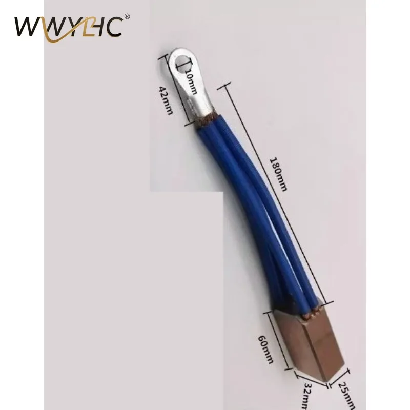 Four Lines Brass Copper Carbon Brush Ground Wire Cable Automatic Welding Positioner Turntable Table Tube Welder