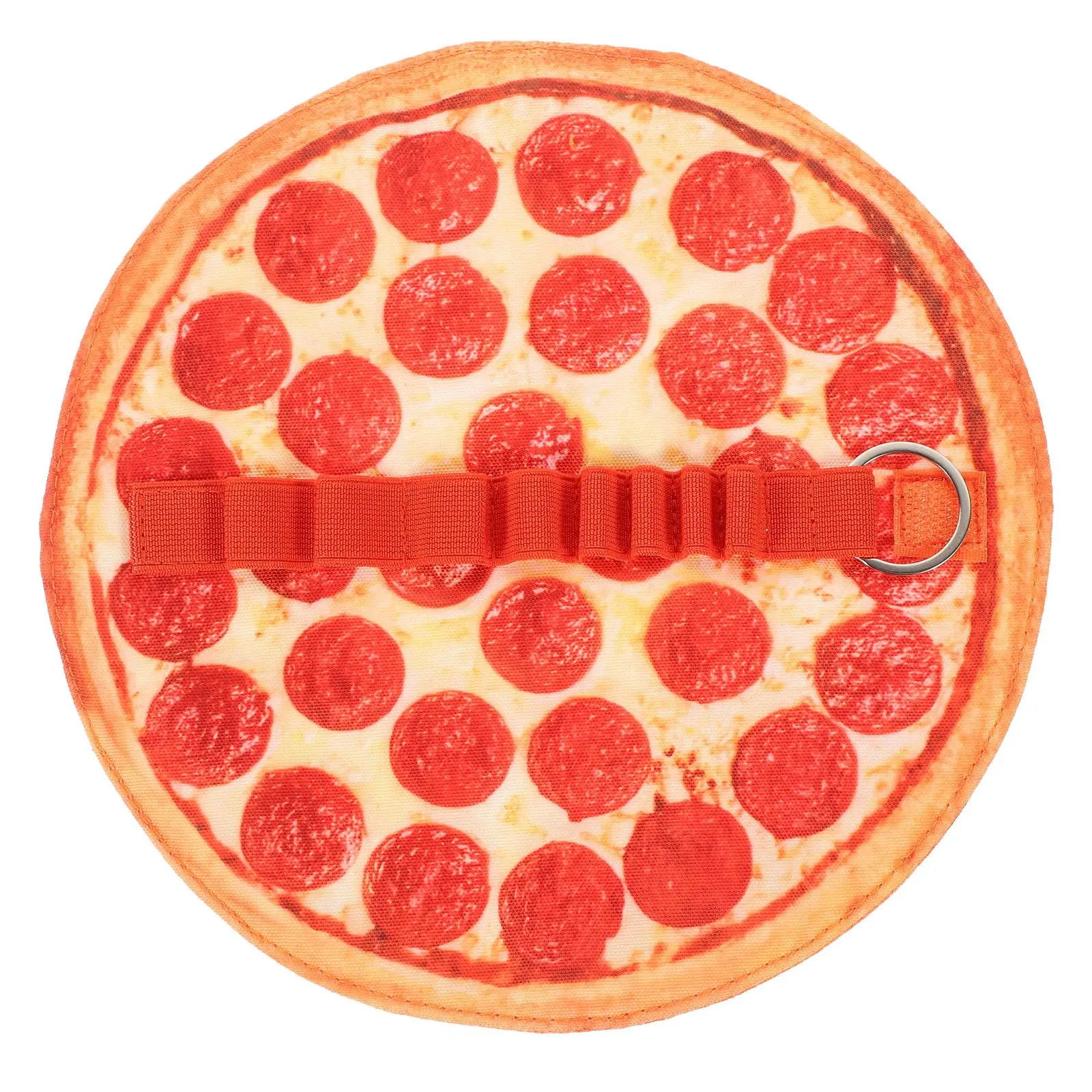 

Pizza Pencil Case Canvas Roll Pen Bag Lightweight Round Holder Student Packing Lovely Pouch Storage Desk Organizer