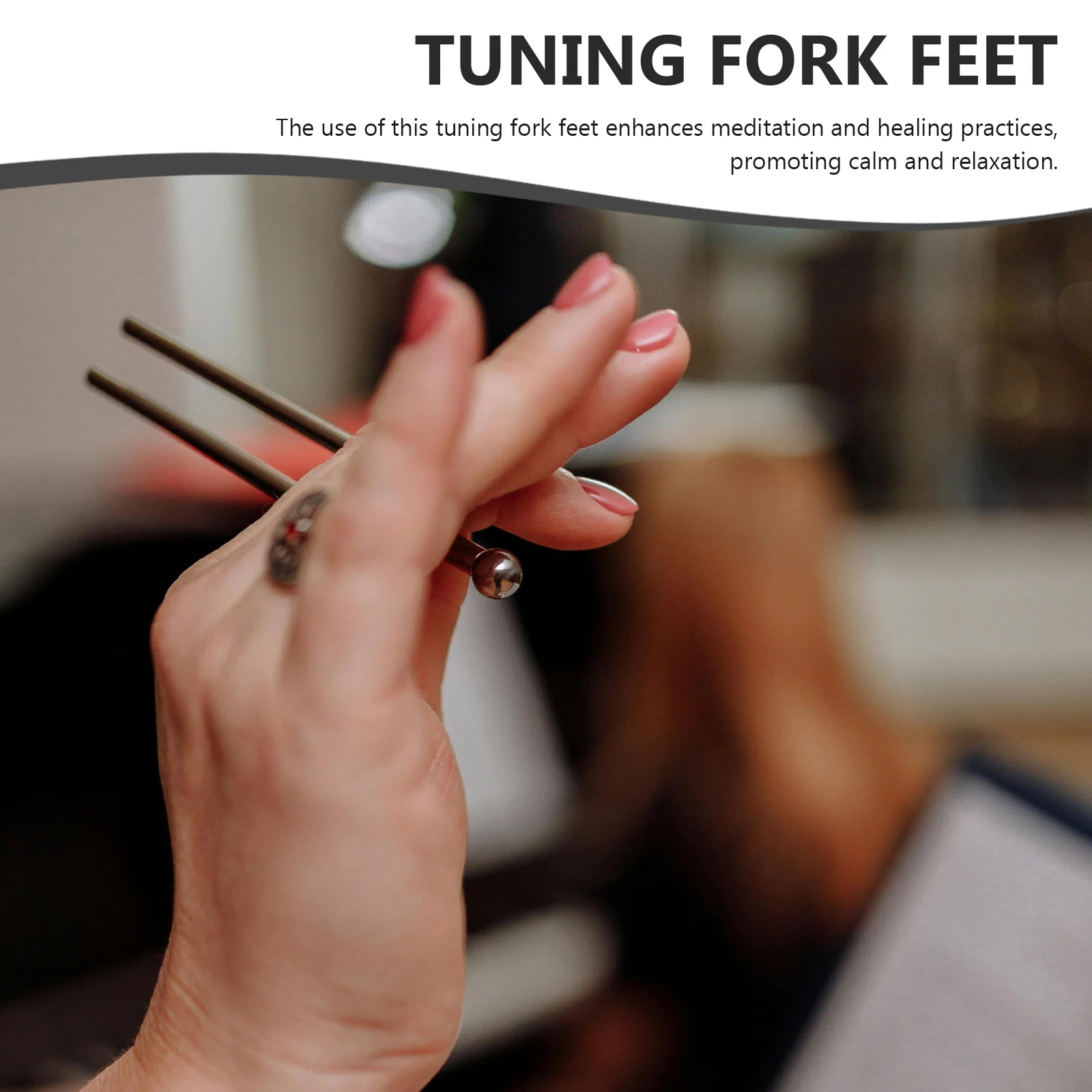 

Convenient Tuning Fork Feet Parts for Home Meditation Music Therapy Crystal Holder Durable Replacement Accessory