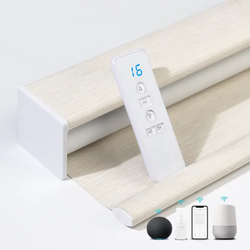 for Premium Automated Blackout Roller Blinds Electric Smart WiFi Google Alexa Control for Ultimate Light Adjustment