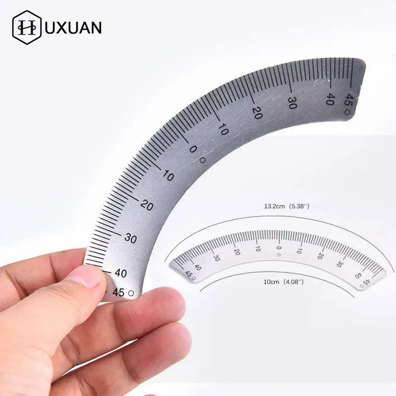 Angle Plate Scale Ruler 45 Degree Angle Arc M1197 Protractors Milling Machine Part - Measuring Gauging Tools