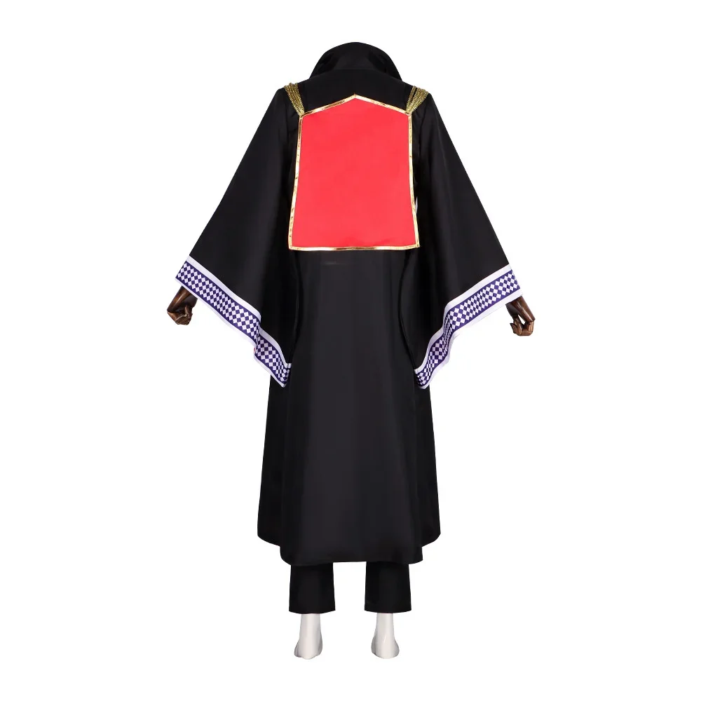 Anime The Ancient Magus Bride Black Elias Ainsworth Cosplay Costume Trench Uniform Tie Magic Teacher Halloween Party Outfit