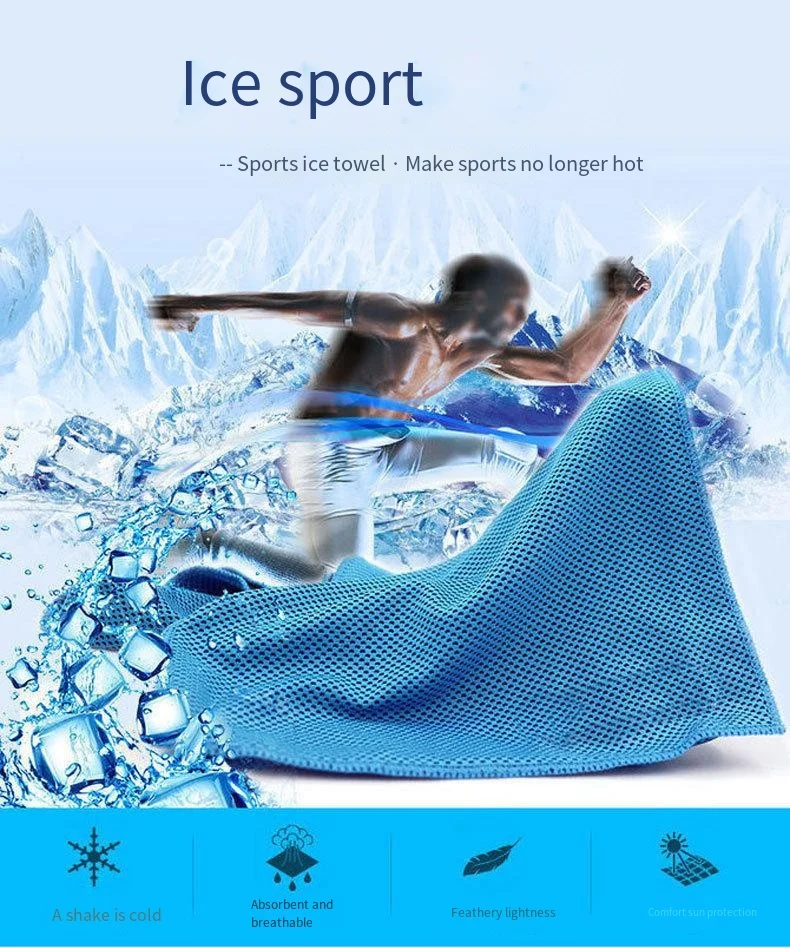 Sport Cooling Towel Microfiber Instant Cool Ice Face Towels for Gym Swimming Yoga Running 30x80cm Quick-dry Towels Cooling Cloth