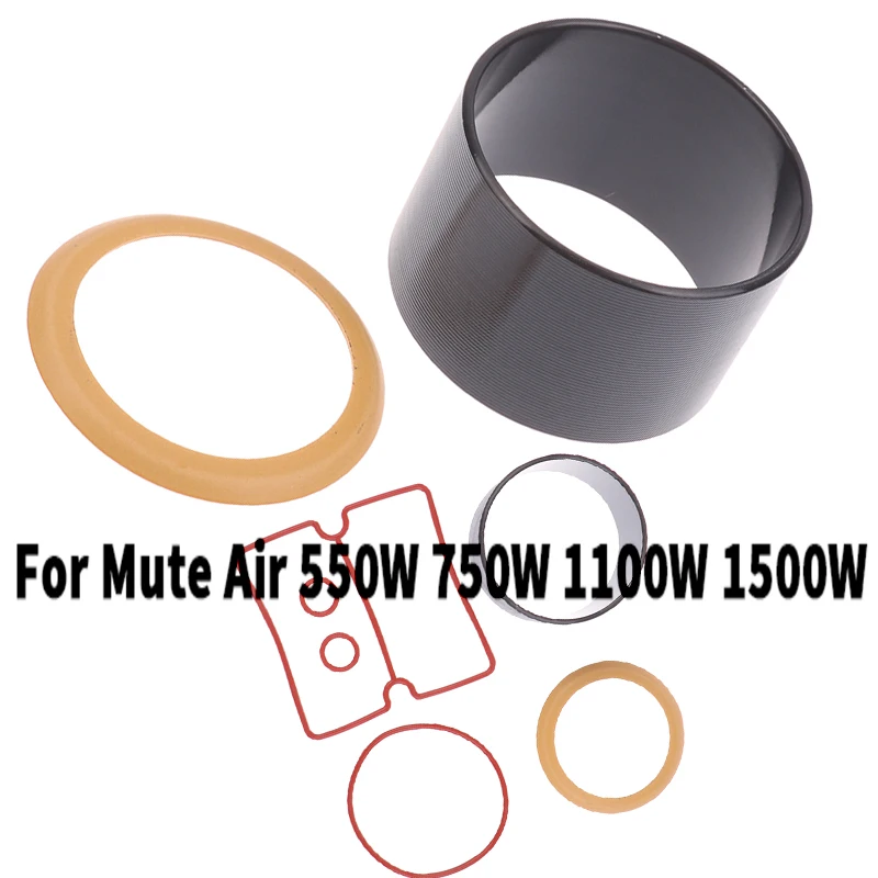 1Set Quality Vacuum Pump Oil-Free Mute Air Compressor CylinderSleeve Piston Cylinder Ring Kit For Mute Air 550W 750W 1100W 1500W