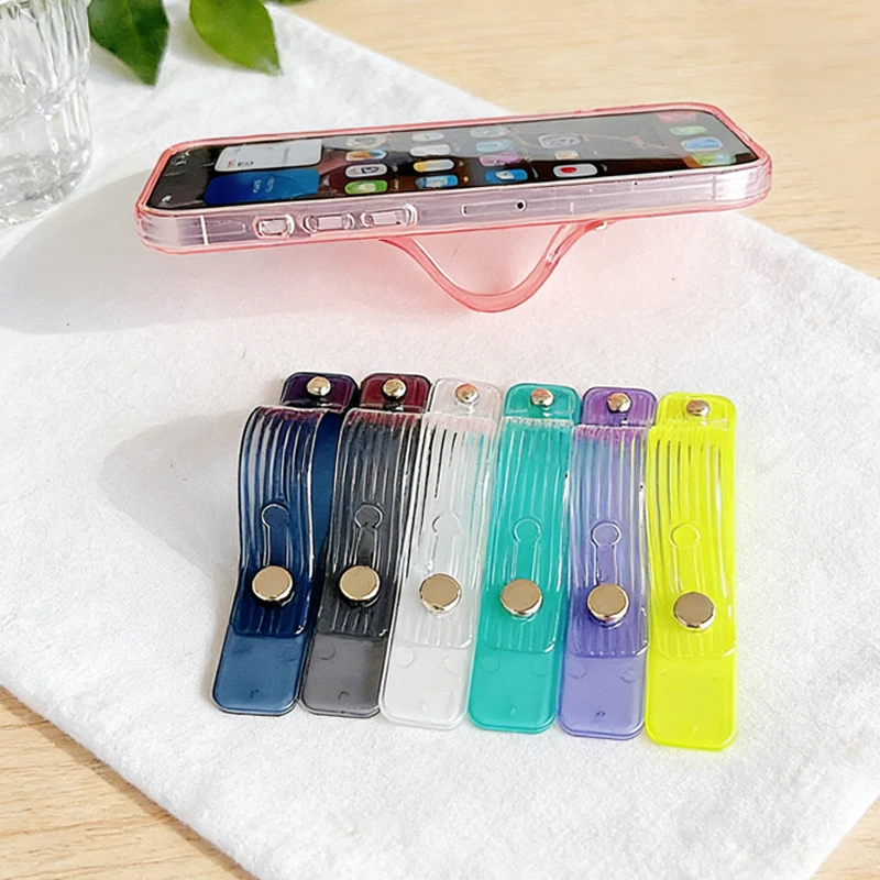 

1/3 шт., прозрачный держатель для мобильного телефона, регулируемый кронштейн для кольца на палец, настольный портативный чехол для мобильного телефона, подставка для iPhone Xiaomi Samsung