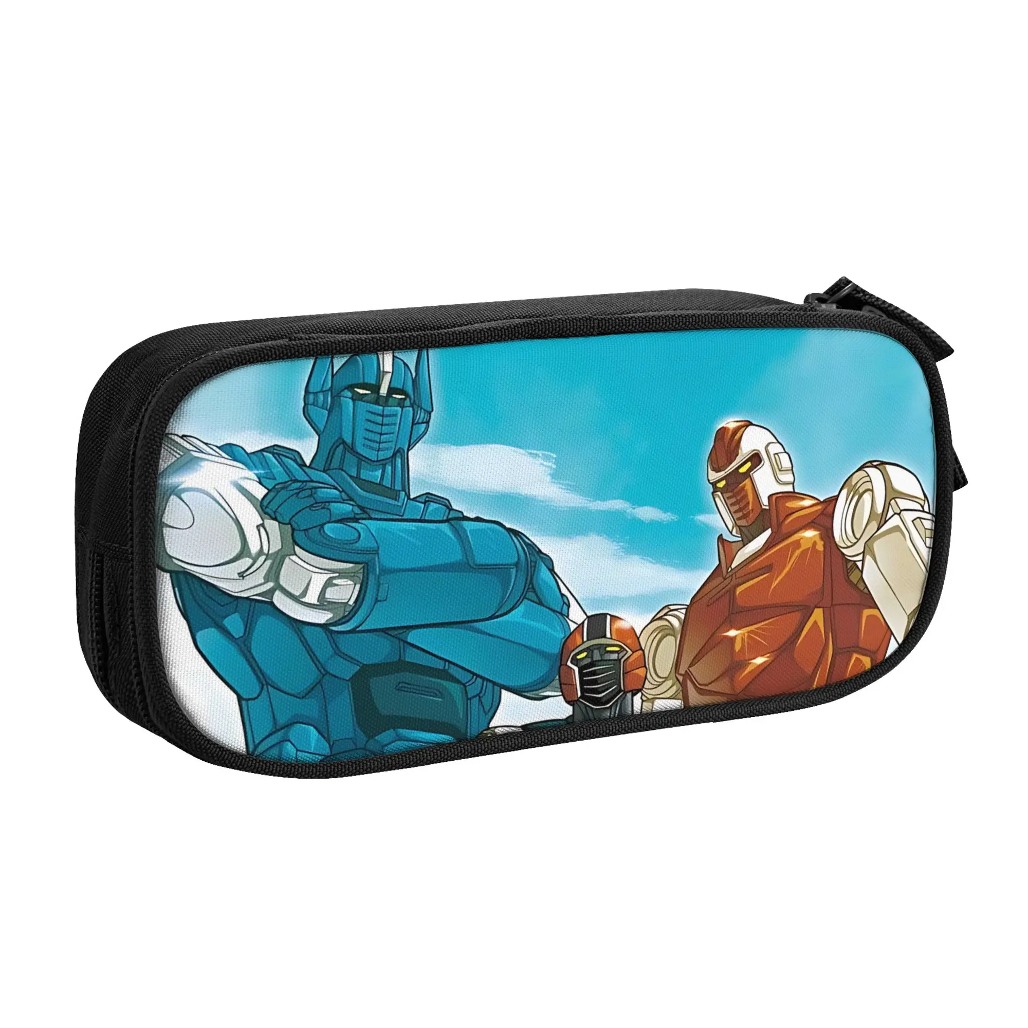 

1 Piece Gordian the Warrior Pencil Cases for Students White Pen Box Pencil Bag Big Capacity Pencil Pouch Pen Holder