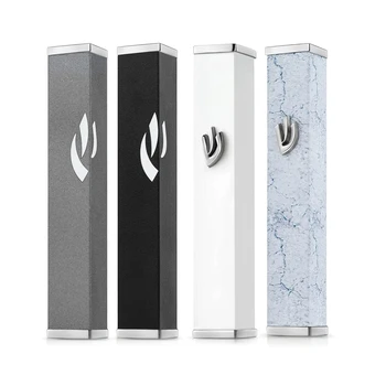 Judaism Mezuzah Holy Market Shema Blessing ฮีบรู Jew อุปกรณ์ตกแต่งบ้านโลหะอิสราเอลของขวัญ 14.5 ซม.