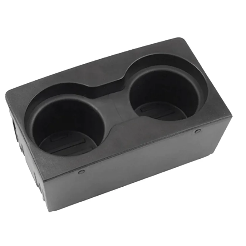 1 Piece BC3Z-7813562-AA Front Center Console Cup Holder Insert Double Hole Cup Holder Black ABS For Ford F250 F350 2011-2016