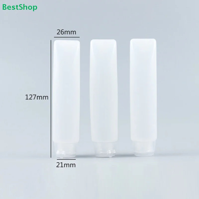 ♥ Botella de clasificación de manguera de PE: botella exprimible recargable portátil, contenedor de viaje a prueba de fugas para líquidos