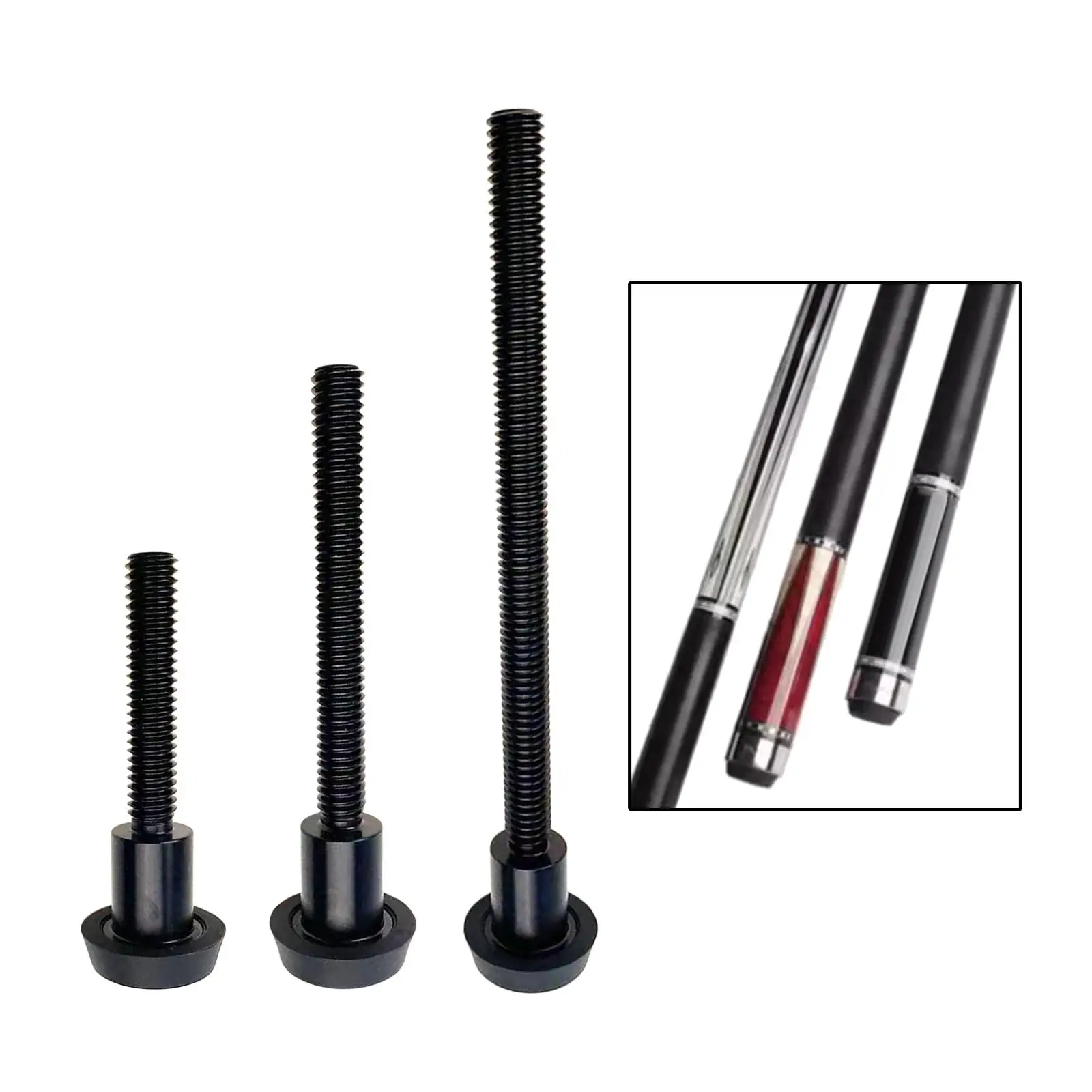 Billiard Cue Extension Back Cue Plug Screw Playing Clubs Convenient Billiard