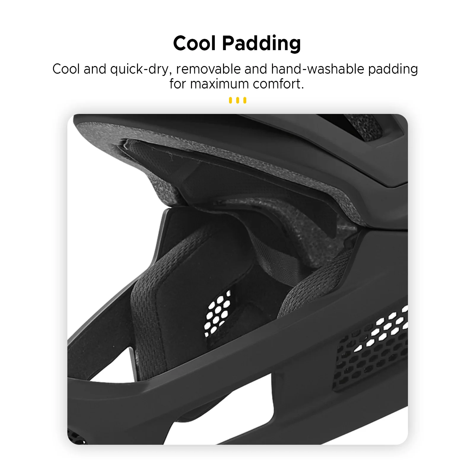 خوذة الدراجة الجبلية، خوذة قابلة للفصل، خوذة الدراجة الجبلية لكامل الوجه مع حشوة وأشرطة أيون فضية AG+ #4