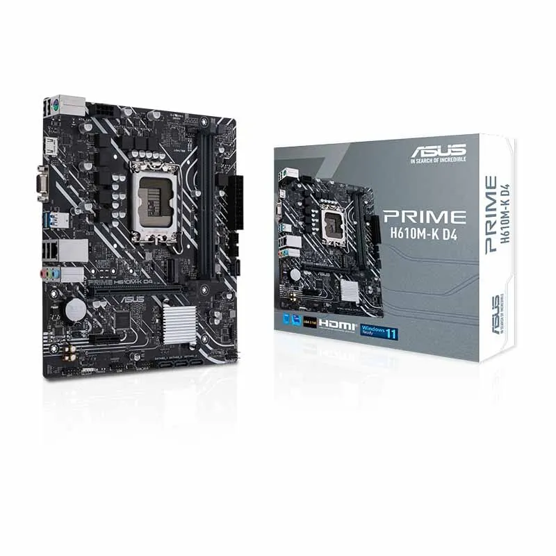 

PRIME H610M-K D4 desktop computer game main board for 12th generation CPU processor 12400F