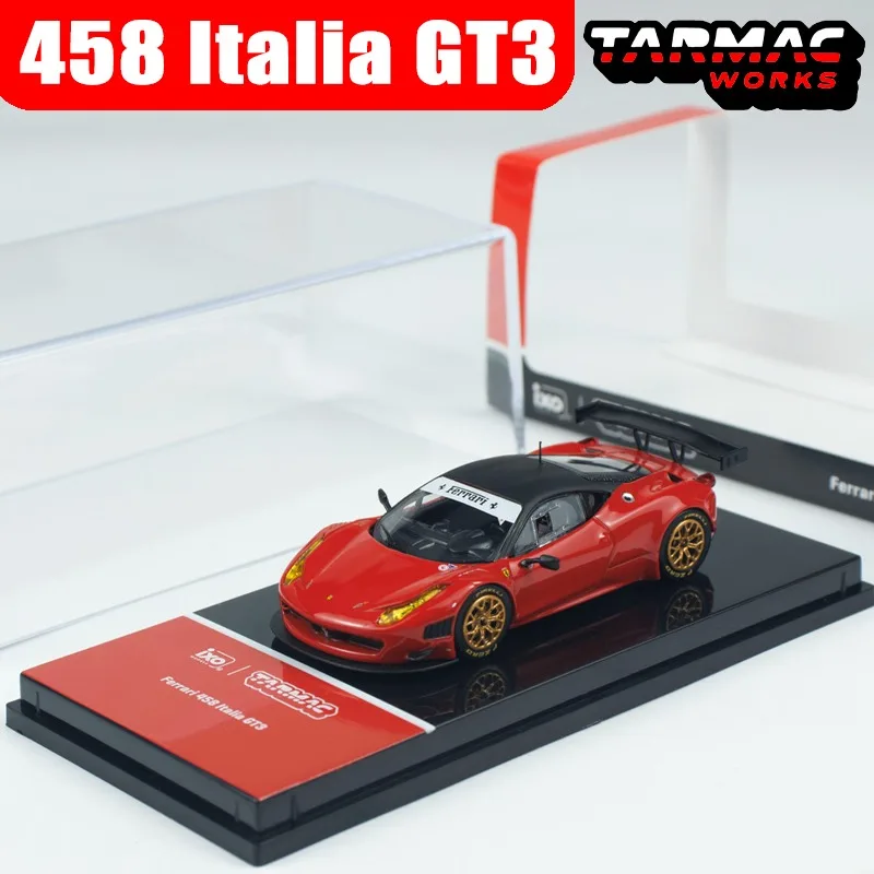 TARMAC WORKS 1/64 458 이탈리아 GT3 합금 자동차 장난감 다이캐스팅 금속 모델 컬렉션 소년 크리스마스 선물