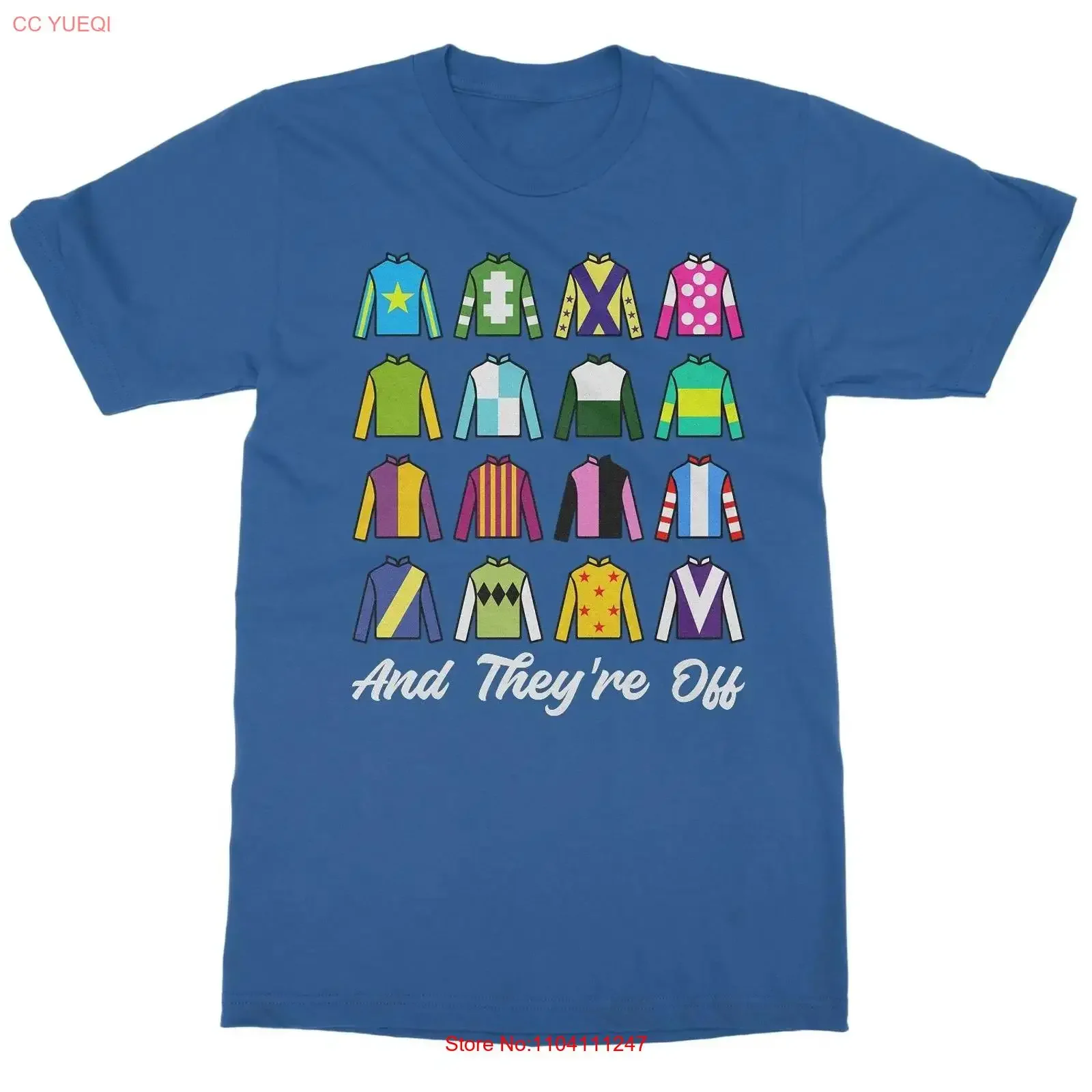 

And They're Off Funny Derby Day Jockey Silks T Shirt vintage Washed Versatile Slightly Comfortable Stylish Unisex streetwear