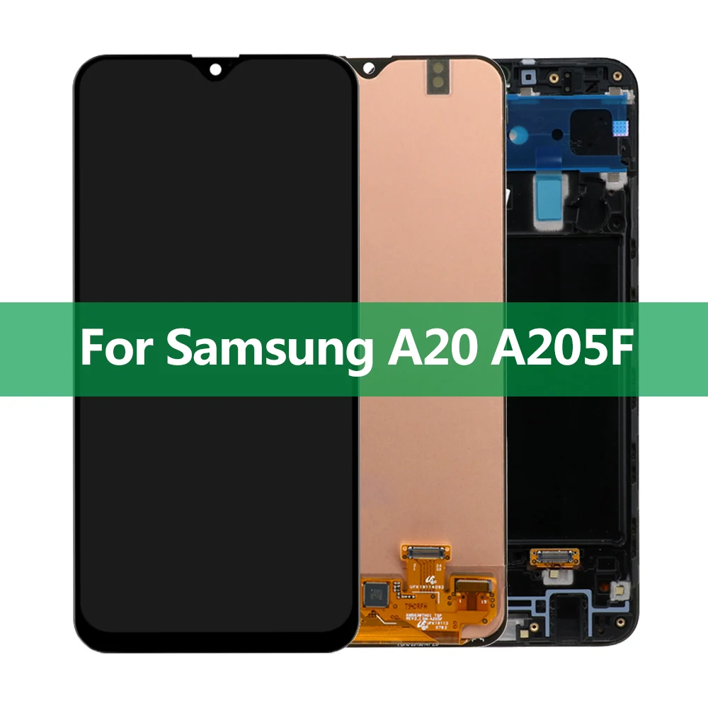

10 шт./партия, сменный ЖК-дисплей для Samsung Galaxy A20 A205