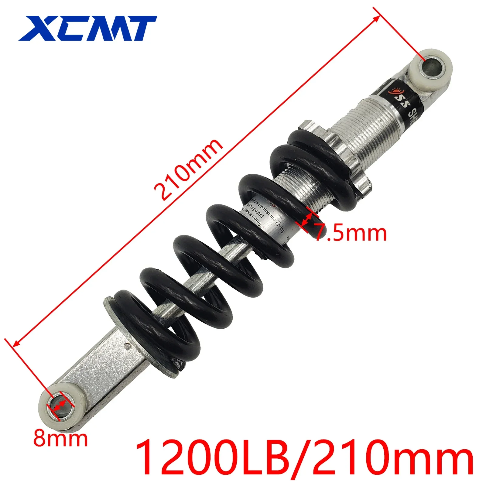 Shock Absorber Suspension For Bicycle E-Bike Motorcycle ATV Scooter Dirt Pit Electric Bike 90mm100mm 115mm 125mm 150mm 160mm 170