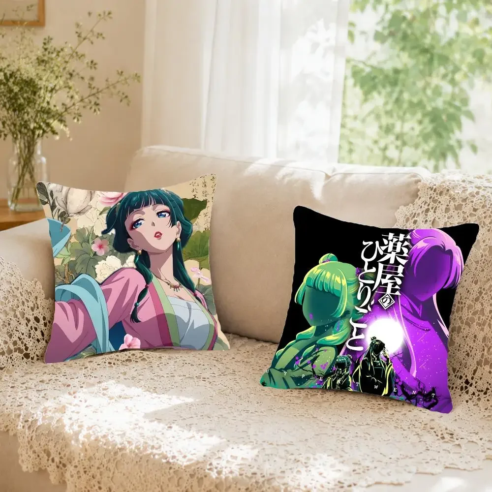 Historical anime The Apothecary Diaries Cushion Cover Faux fur decorative Dark academia style Cat scratching post Rustic Spa