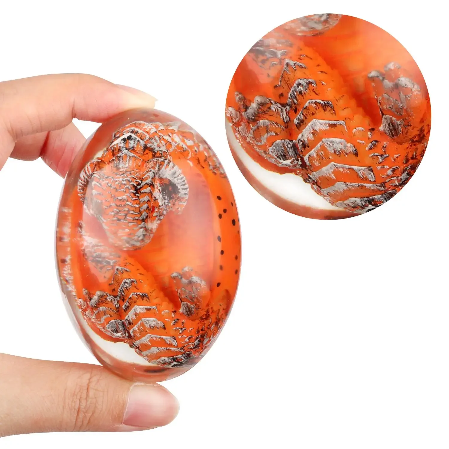 Lava Dragon Egg, Crystal Resin Dinosaur Egg Souvenir, Fantasy Collection For Party Gift Display Decoration