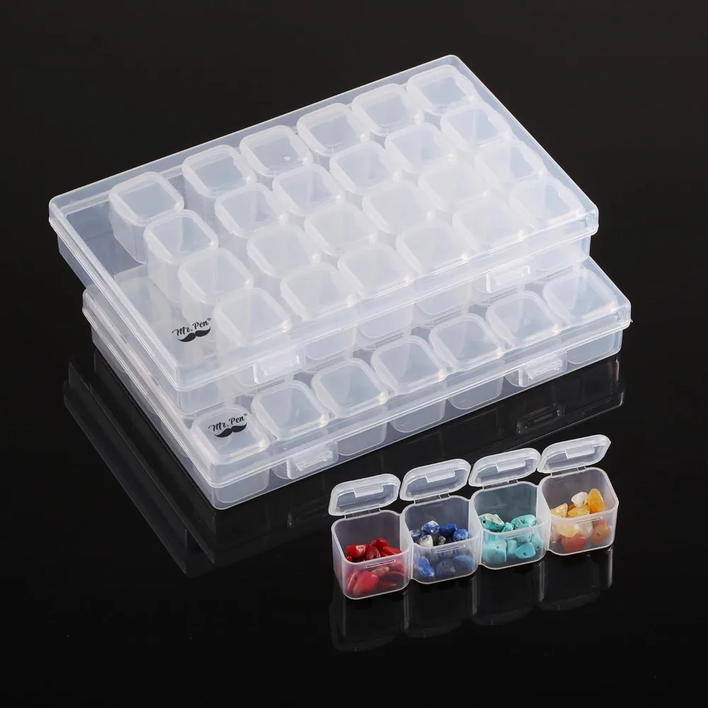 

Grid, 2 packs, 160 label stickers bead storage container, diamond art, bead box, diamond painting organizer