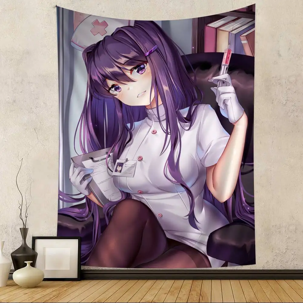 디도키도키 문학클럽 보헤미안 태피스트리 타로 히피 벽걸이 러그 기숙사 일본식 태피스트리