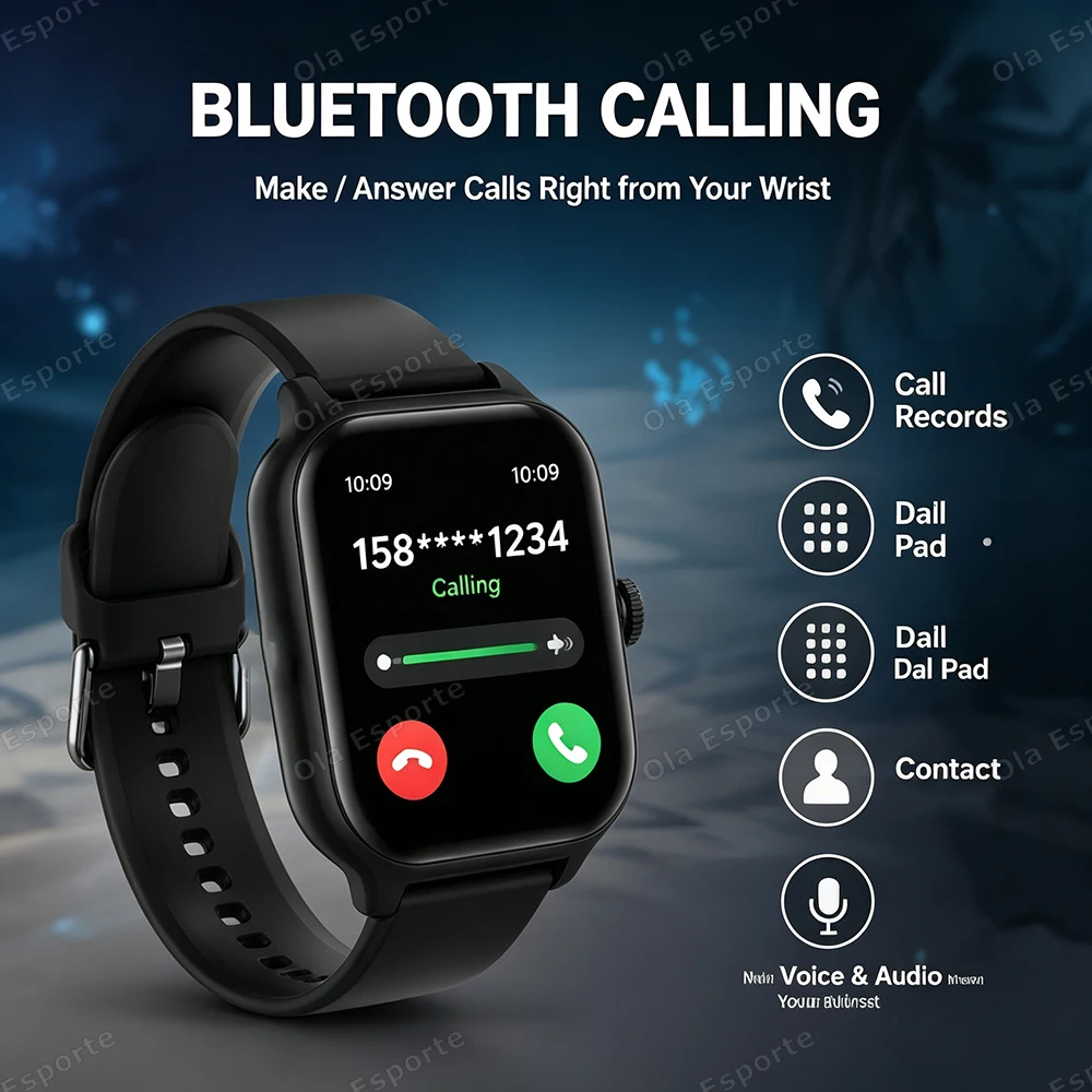 Sports Smart Watch 2026 New Men Woman HD Bluetooth Call Heart Rate Activity Tracking Fitness Smartwatch For Holiday Gifts Ht30